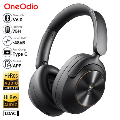Oneodio A6 ANC – BT6.0, -48dB, 75h Battery