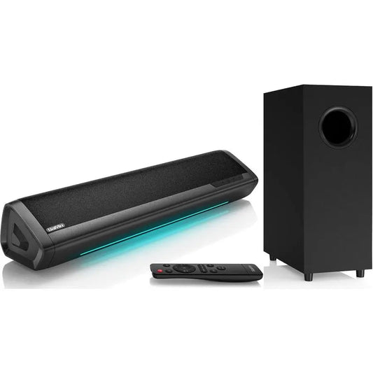 Compact 2.1 Sound Bar – Deep Bass, TV & Monitor