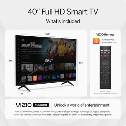 40" Full HD 1080p Smart TV – DTS, Alexa, Google Cast