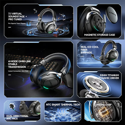 HaaYot Pro Gaming – BT6.0, 7.1, 53mm, 500h