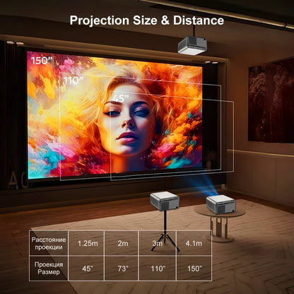 Touyinger H7 Plus – Full HD 1080P Outdoor Projector