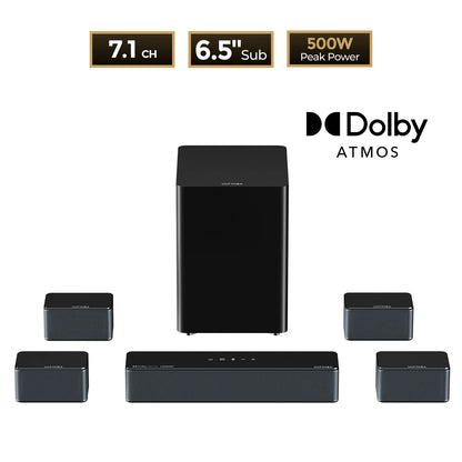 ULTIMEA Poseidon D80 – 7.1 Dolby Atmos, 460W/500W