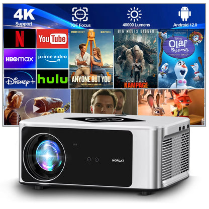 HORLAT T5PRO – 2000 ANSI, Auto Focus, 4K Video