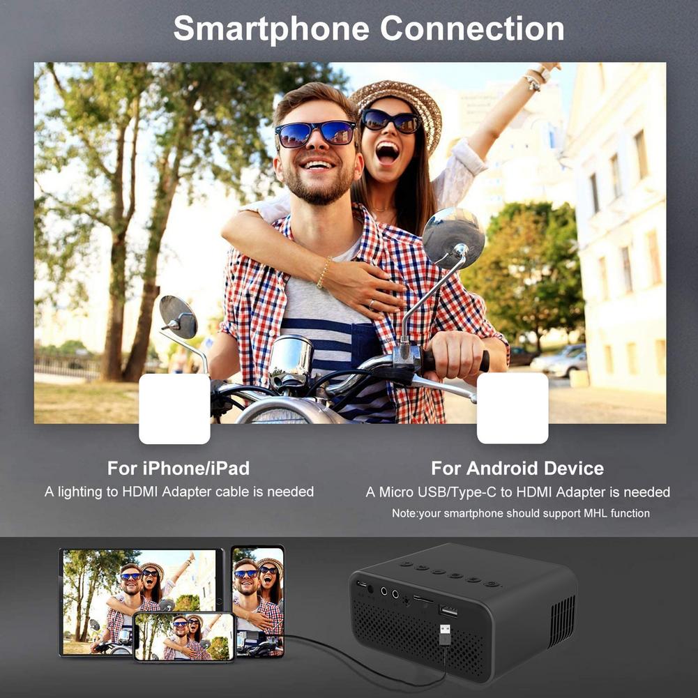 Mini Projector Portable HD 1920*1080P LED