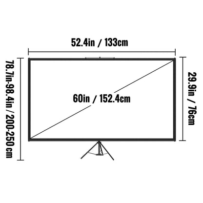 Projector Screen Vevor 16:9 4K HD ( choose your size )