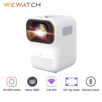 Mini Smart and Portable Projector HD Native 1080P