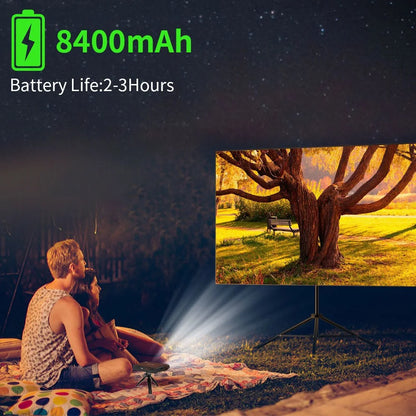 Mini Projector D7W™ 4k | 10000 Lumens | Bluetooth WIFI | 1600 ANSI