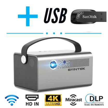 The BYINTEK ULTIMA® Projectors with Sandisk USB Flash Drive ( CHOISE CAPACITY 34GB / 64GB /128 GB )