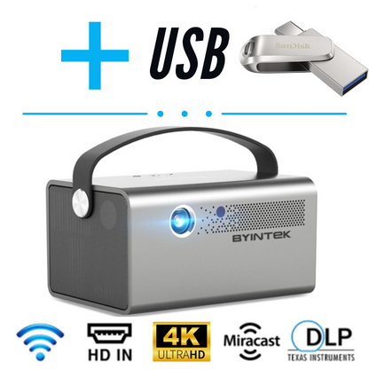 The BYINTEK ULTIMA® Projectors with Sandisk USB Flash Drive ( CHOISE CAPACITY 34GB / 64GB /128 GB )