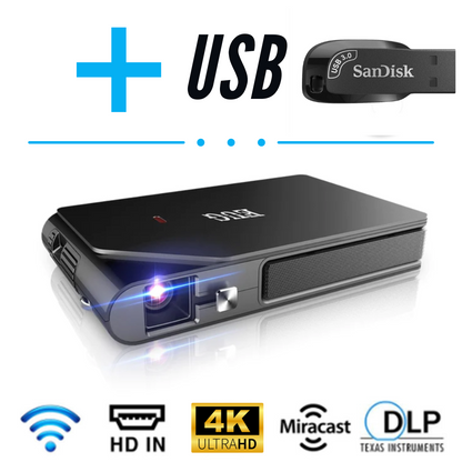 Mini Projectors D7W™ + USB flash drive ( CHOISE CAPACITY )